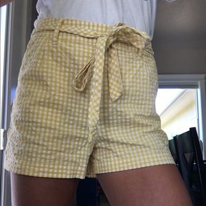 Yellow Gingham shorts